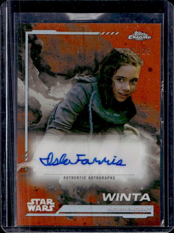 2024 Topps Chrome Star Wars #AU-IF Autographs - Rebel Orange Refractor /25