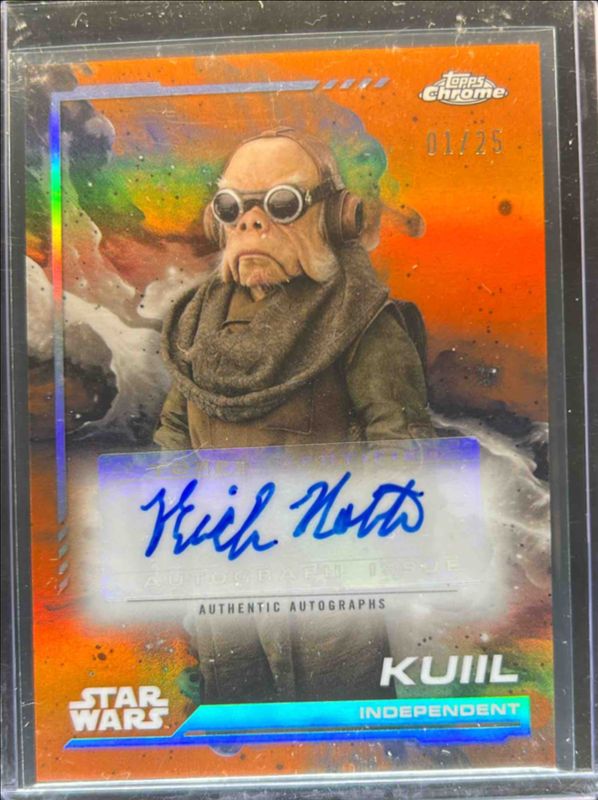 2024 Topps Chrome Star Wars #AU-NN Autographs - Rebel Orange Refractor /25