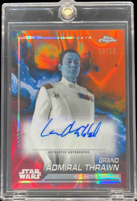 2024 Topps Chrome Star Wars #AU-LM Autographs - Mustafar Lava Refractor /10