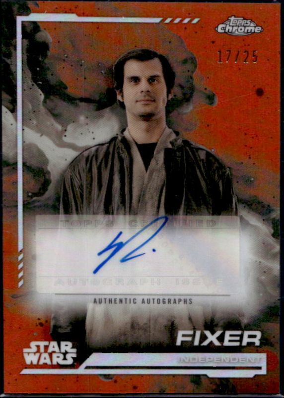2024 Topps Chrome Star Wars #AU-SB Autographs - Rebel Orange Refractor /25