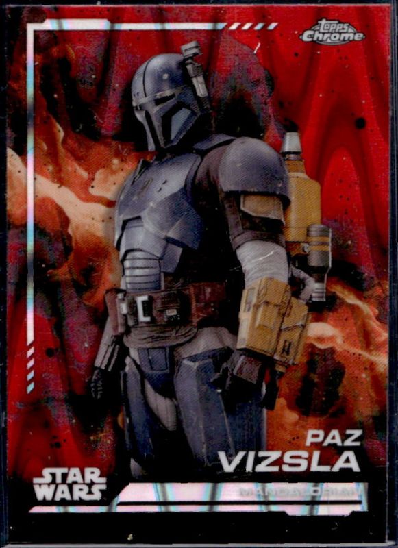 2024 Topps Chrome Star Wars #49 Red Blaster RayWave Refractor