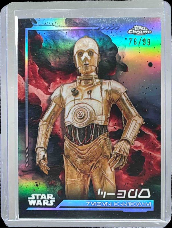 2024 Topps Chrome Star Wars #AV-109 Aurebesh Variation /99
