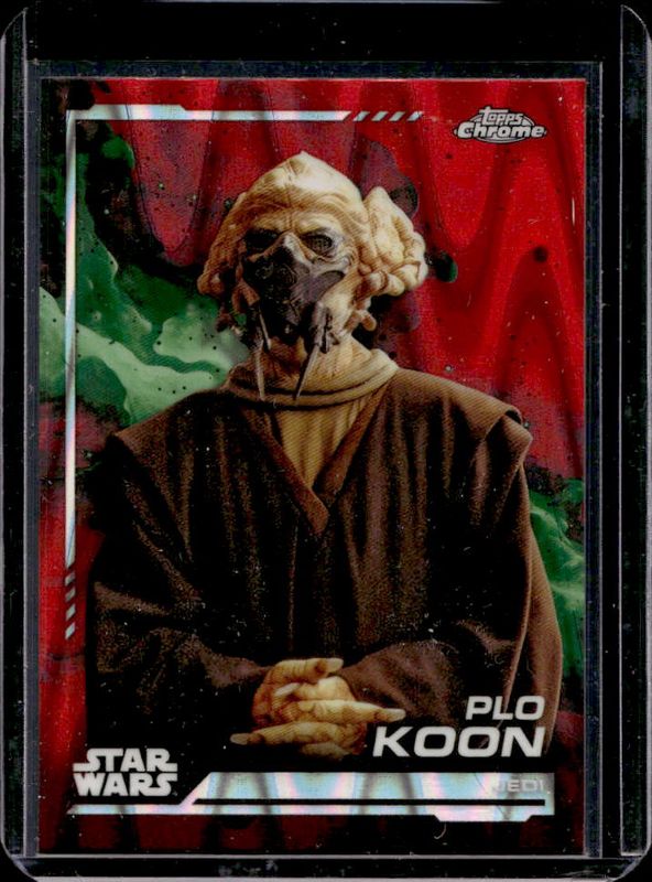 2024 Topps Chrome Star Wars #147 Red Blaster RayWave Refractor