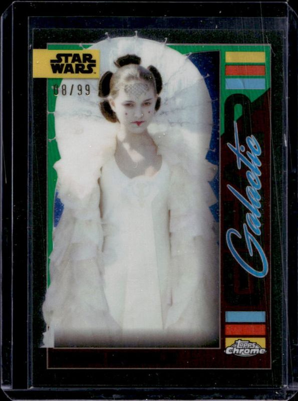 2024 Topps Chrome Star Wars #GG-11 Galactic Gear - Kashyyk Green Refractor /99