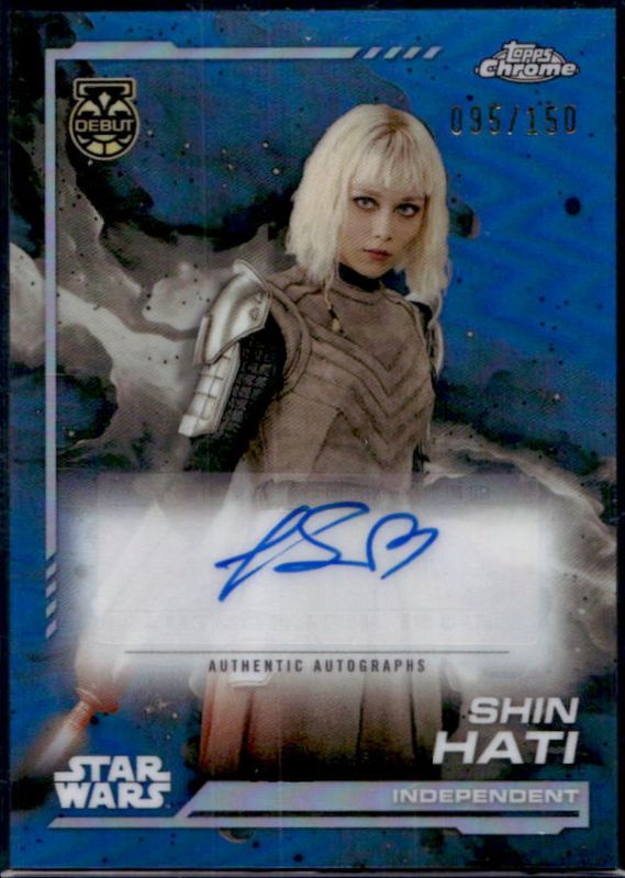 2024 Topps Chrome Star Wars #AU-IS Autographs - Skywalker Blue Refractor /150