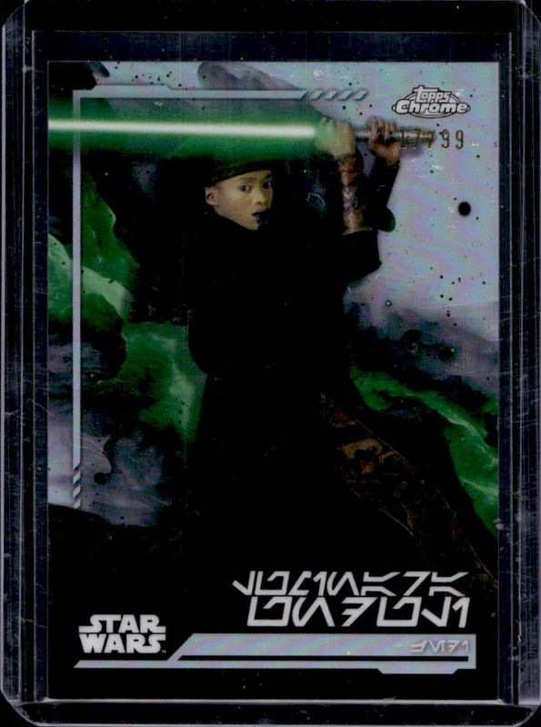 2024 Topps Chrome Star Wars #AV-145 Aurebesh Variation /99