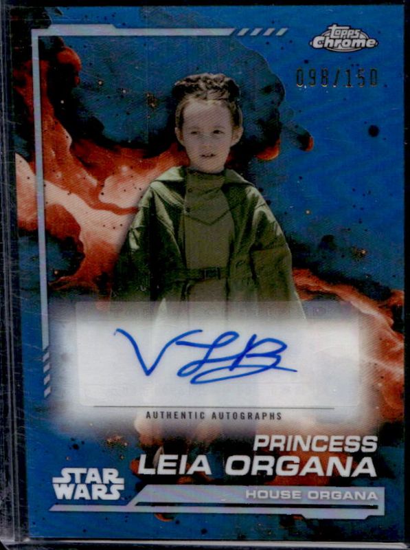 2024 Topps Chrome Star Wars #AU-VB Autographs - Skywalker Blue Refractor /150