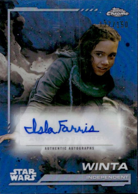 2024 Topps Chrome Star Wars #AU-IF Autographs - Skywalker Blue Refractor /150