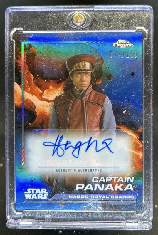 2024 Topps Chrome Star Wars #AU-HQ Autographs - Skywalker Blue Refractor /150