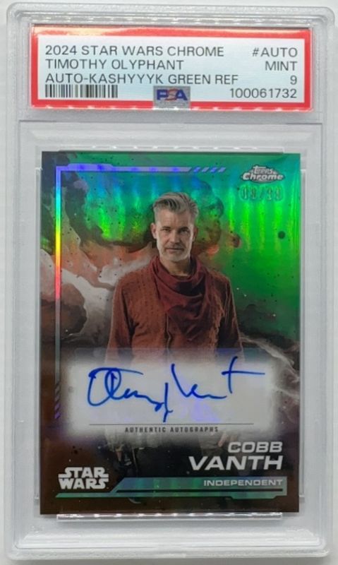 2024 Topps Chrome Star Wars #AU-TO Autographs - Kashyyk Green Refractor /99