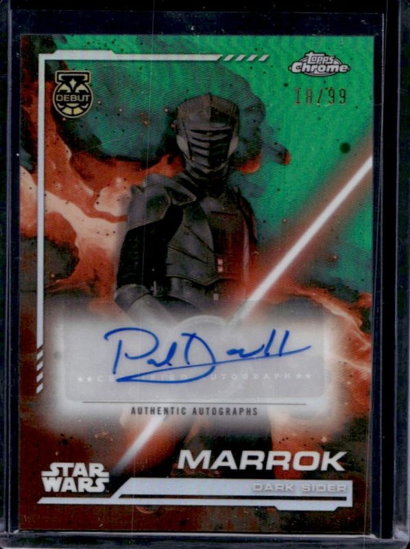 2024 Topps Chrome Star Wars #AU-PD Autographs - Kashyyk Green Refractor /99