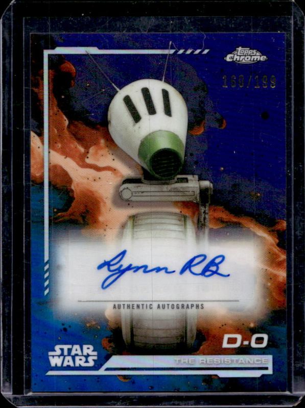 2024 Topps Chrome Star Wars #AU-LRB Autographs - Skywalker Blue Refractor /150