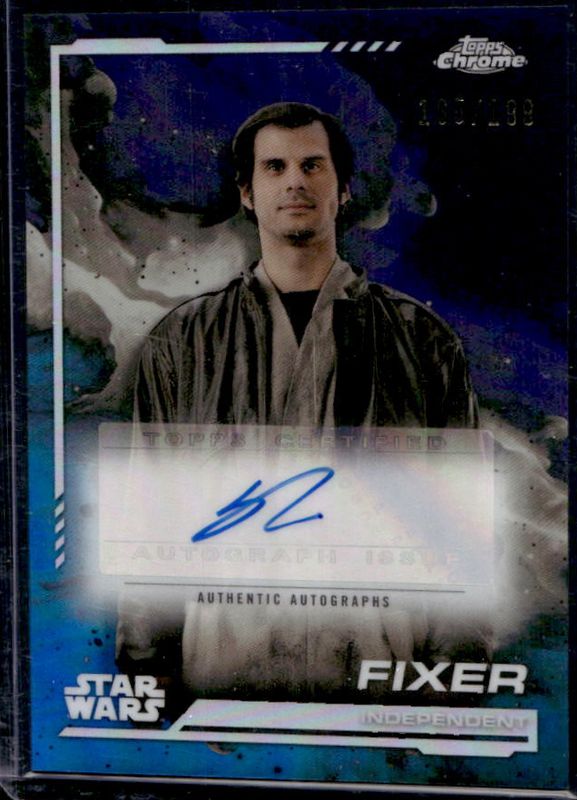 2024 Topps Chrome Star Wars #AU-SB Autographs - Kamino Aqua Refractor /199