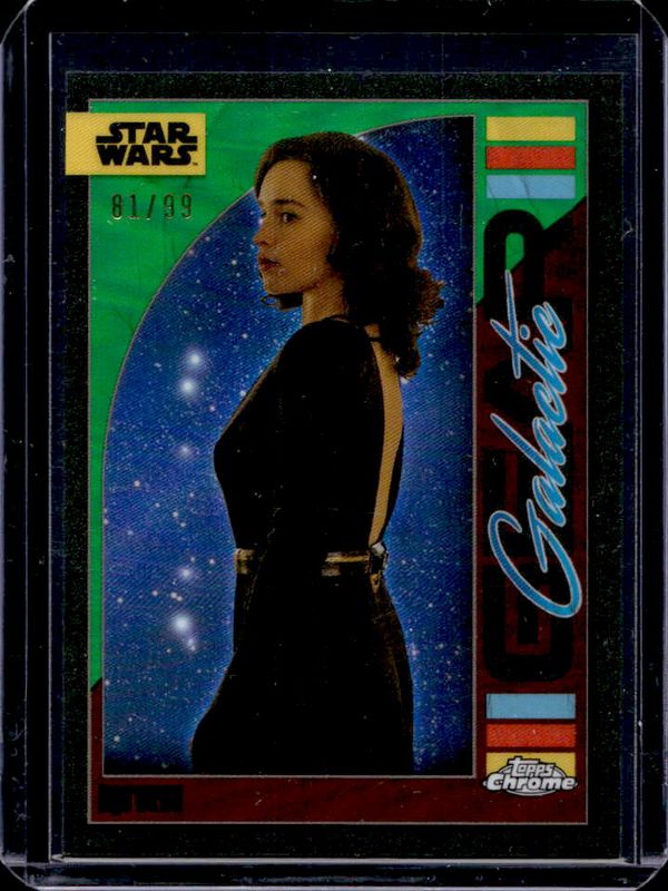 2024 Topps Chrome Star Wars #GG-13 Galactic Gear - Kashyyk Green Refractor /99