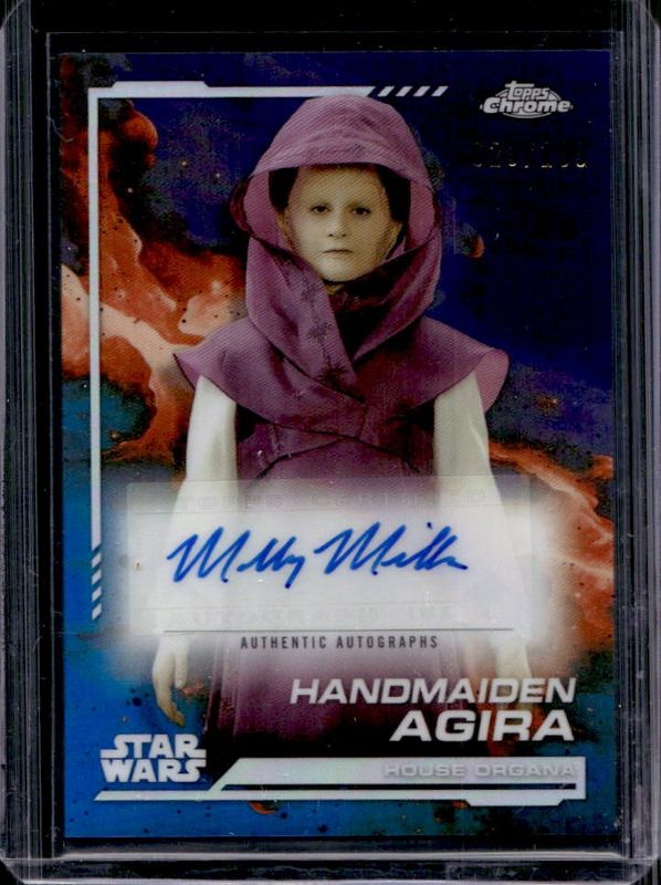 2024 Topps Chrome Star Wars #AU-MM Autographs - Kamino Aqua Refractor /199