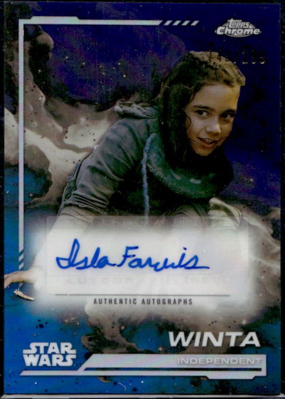 2024 Topps Chrome Star Wars #AU-IF Autographs - Kamino Aqua Refractor /199