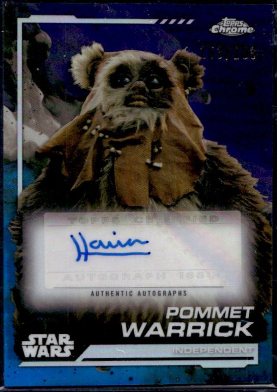 2024 Topps Chrome Star Wars #AU-HD Autographs - Kamino Aqua Refractor /199