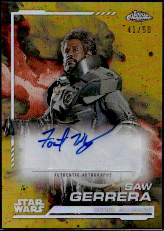 2024 Topps Chrome Star Wars #AU-FW Autographs - Gold Refractor /50