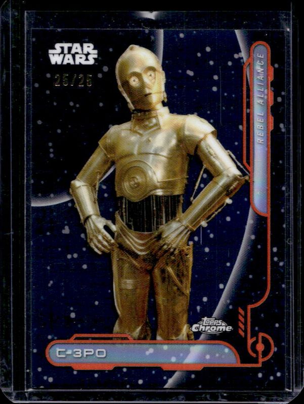 2024 Topps Chrome Star Wars #RA-6 The Galactic Civil War - Rebel Orange Refractor /25