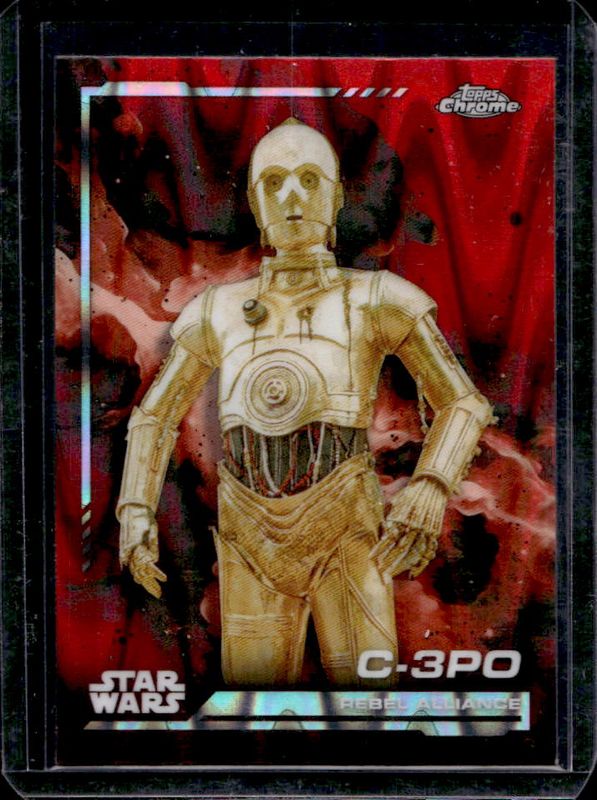 2024 Topps Chrome Star Wars #109 Red Blaster RayWave Refractor