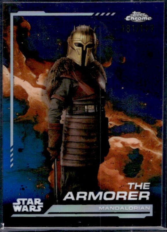 The Armorer 2024 Topps Chrome Star Wars #39 Kamino Aqua Refractor /199 RAW