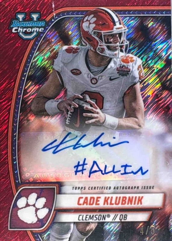 2024 Bowman Chrome University #PA-CKL Prospect Auto - Red Shimmer Refractor /5