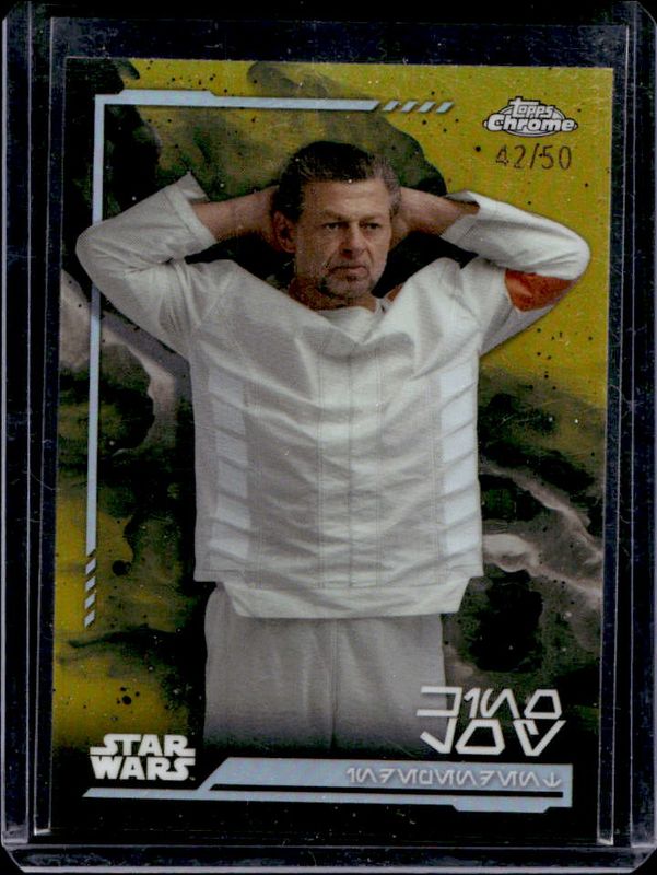 2024 Topps Chrome Star Wars #AV-11 Aurebesh Variation - Gold Refractor /50