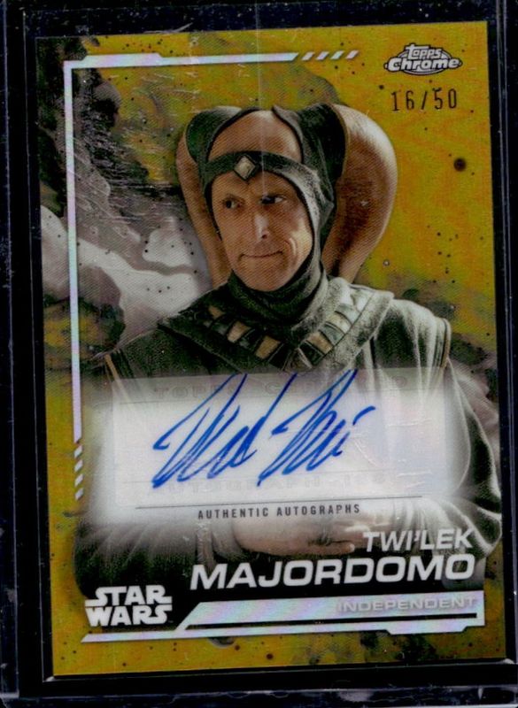 2024 Topps Chrome Star Wars #AU-DP Autographs - Gold Refractor /50