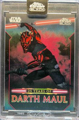 2024 Topps Chrome Black Star Wars #DM-20 25 Years of Darth Maul