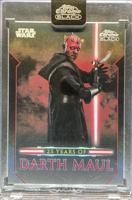 2024 Topps Chrome Black Star Wars #DM-7 25 Years of Darth Maul