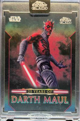 2024 Topps Chrome Black Star Wars #DM-11 25 Years of Darth Maul