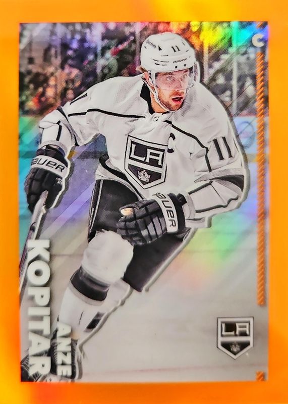 2022 Topps Chrome NHL Sticker Collection #227 Orange Refractor /25