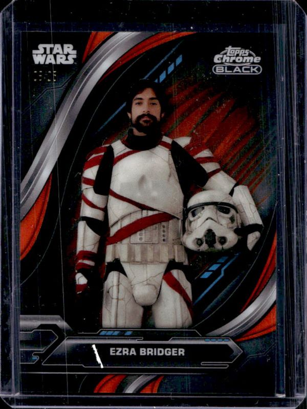 Ezra Bridger 2024 Topps Chrome Black Star Wars #9 Orange Refractor /25 RAW