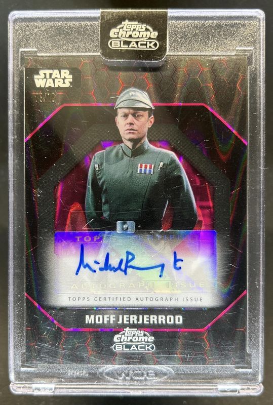 2024 Topps Chrome Black Star Wars #ADS-MP Dark Side Autographs - Magenta Ray Wave Refractor /10