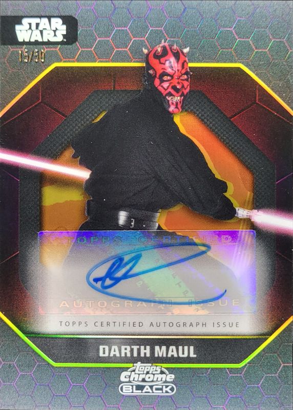 2024 Topps Chrome Black Star Wars #ADS-RP Dark Side Autographs