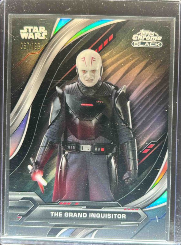The Grand Inquisitor 2024 Topps Chrome Black Star Wars #70 Rainbow Refractor /199 RAW