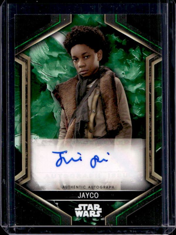 Jecobi Swain 2023 Topps Star Wars: Obi-Wan Kenobi #A-JS Autographs - Green /75 RAW