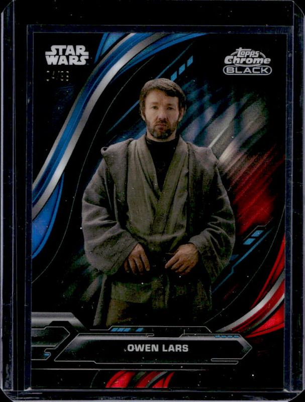 2024 Topps Chrome Black Star Wars #28 Blue Red Lava Refractor /99