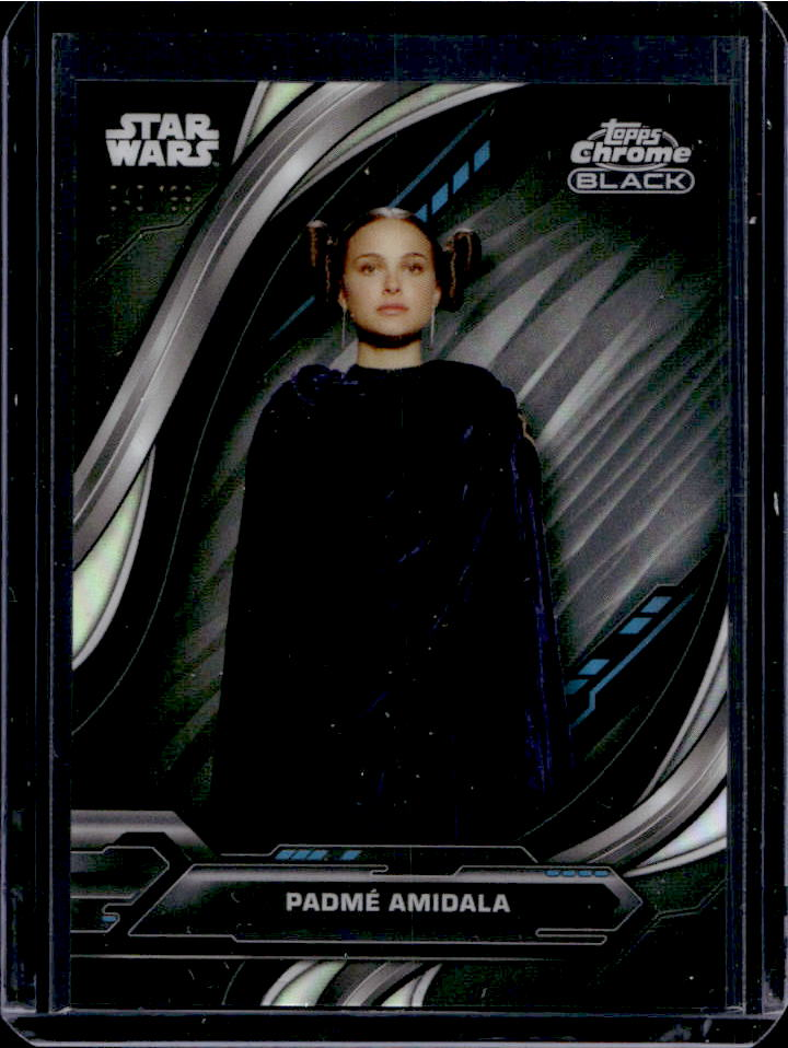 Padme Amidala 2024 Topps Chrome Black Star Wars #7 Rainbow