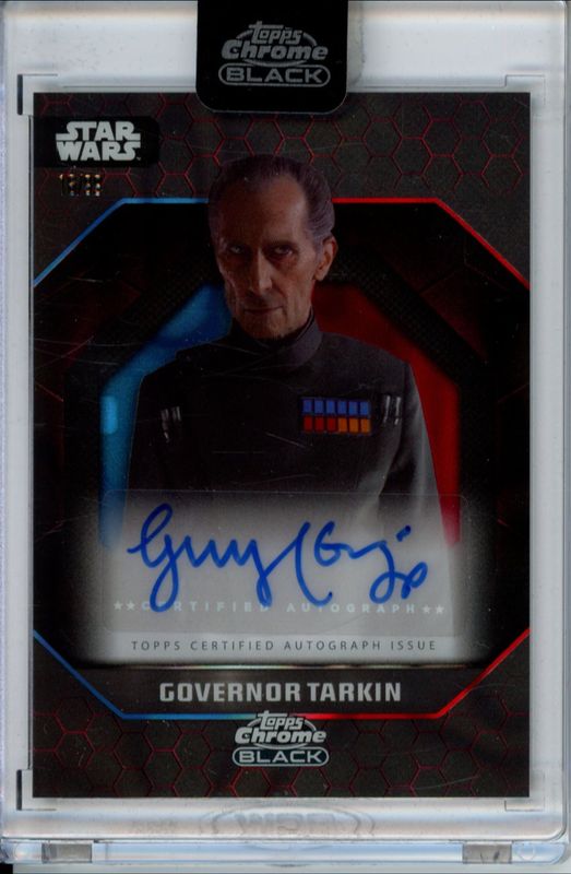 2024 Topps Chrome Black Star Wars #ADS-GH Dark Side Autographs - Blue Red Lava Refractor /99