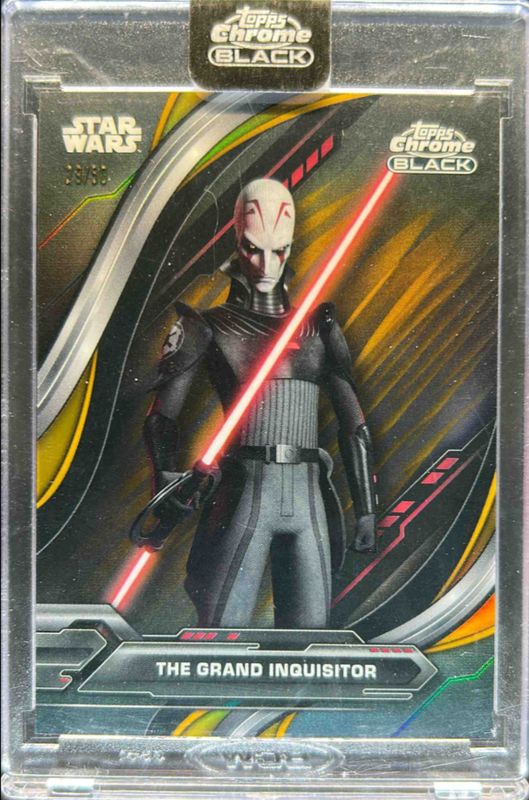 The Grand Inquisitor 2024 Topps Chrome Black Star Wars #SP-6 Anime Short Prints - Gold Refractor /50 RAW