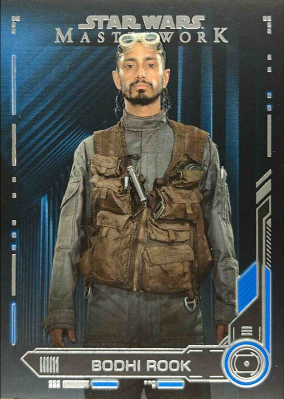 Bodhi Rook 2019 Topps Star Wars Masterwork #84 Blue RAW