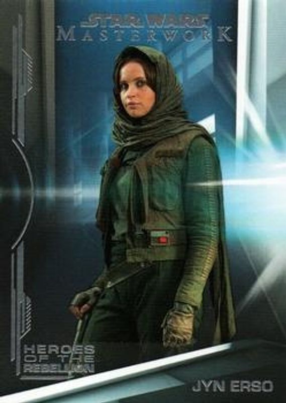 Jyn Erso 2019 Topps Star Wars Masterwork #HR-9 Heroes of the Rebellion RAW
