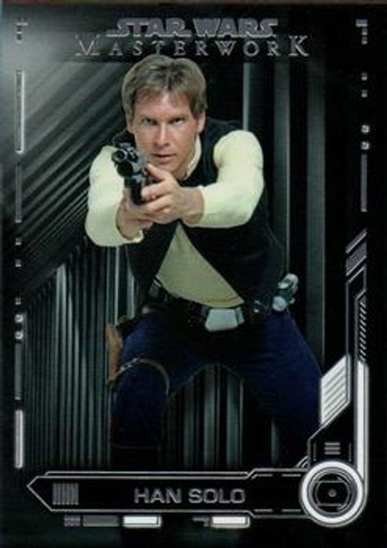 Han Solo 2019 Topps Star Wars Masterwork #3 Base RAW