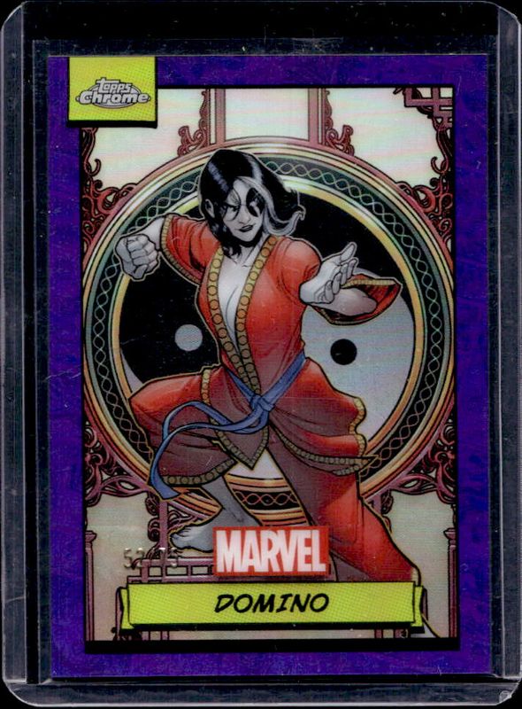 Domino 2024 Topps Chrome #67 Purple Refractor /75 RAW