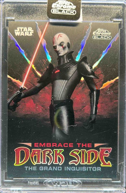 The Grand Inquisitor 2024 Topps Chrome Black Star Wars #ED-8 Embrace The Darkside RAW