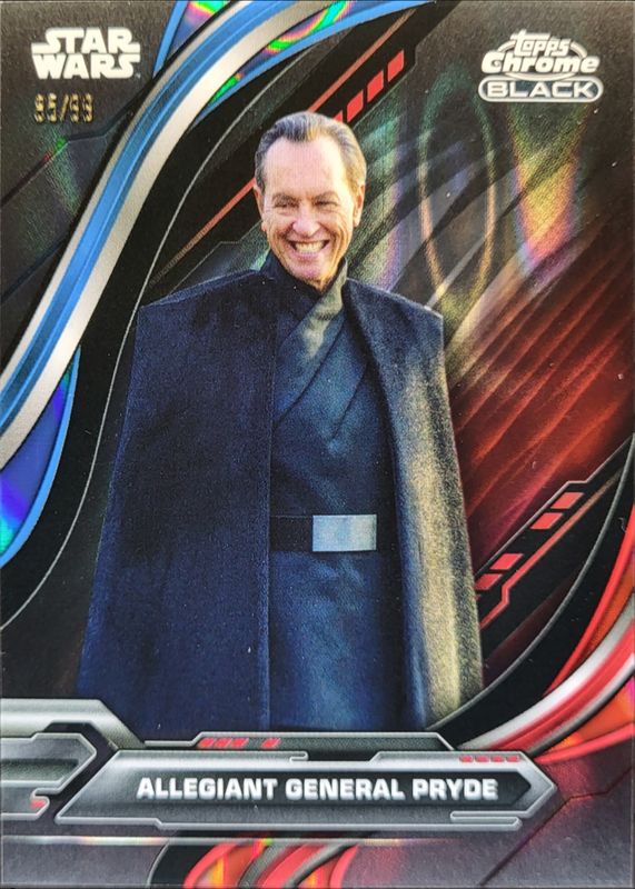 2024 Topps Chrome Black Star Wars #84 Blue Red Lava Refractor /99