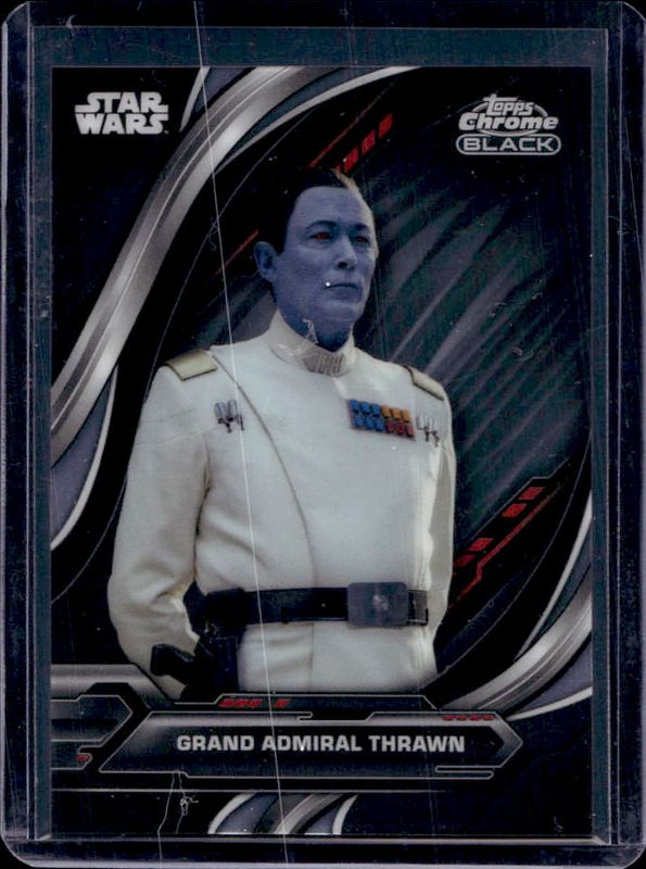 Grand Admiral Thrawn 2024 Topps Chrome Black Star Wars #100 Base RAW