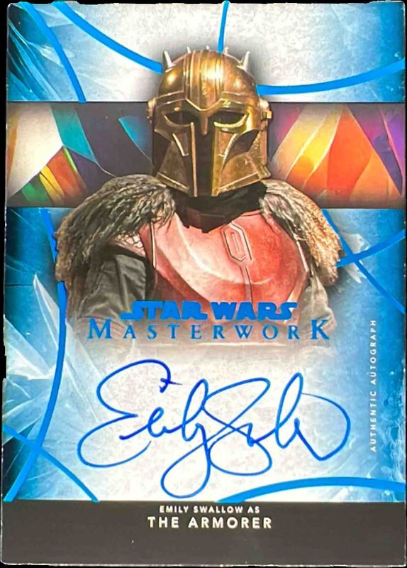 2024 Topps Star Wars Masterwork #A-ES Autographs - Blue Foil /99