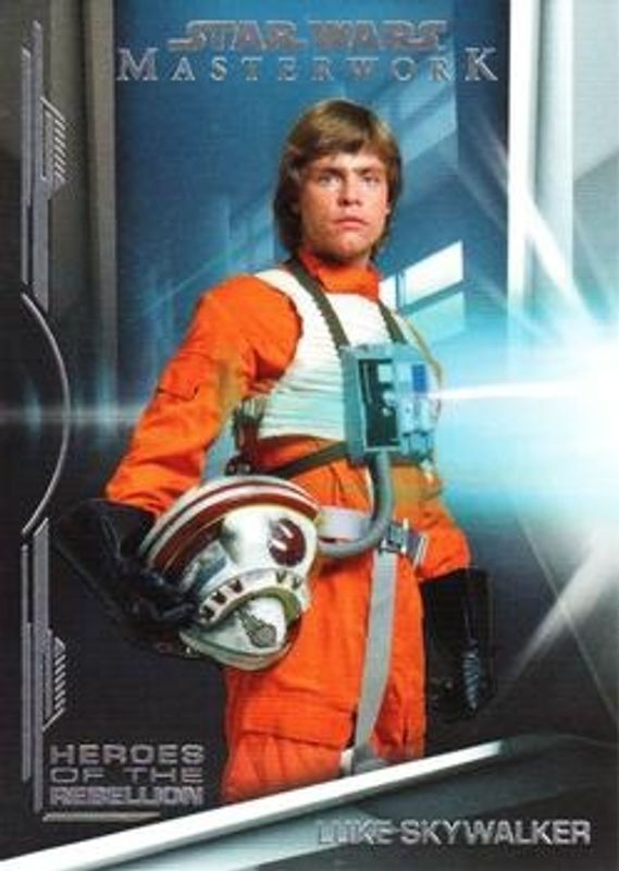Luke Skywalker 2019 Topps Star Wars Masterwork #HR-1 Heroes of the Rebellion RAW